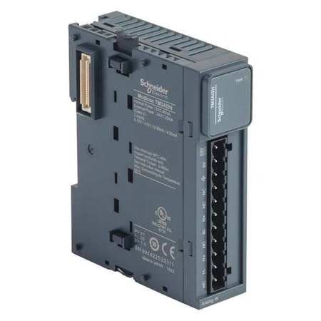 SCHNEIDER ELECTRIC Ext Module, TM3, 2 inputs, Terminal Block TM3AI2H