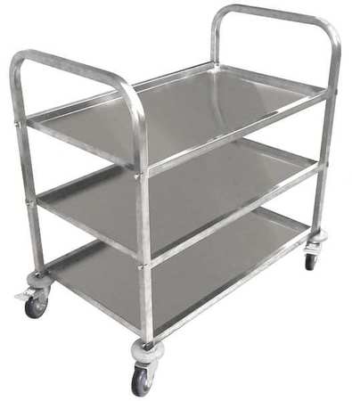 Zoro Select Food Service Cart, Stainless Steel, 450 lb 35ZW26