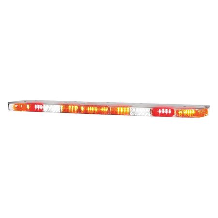 FEDERAL SIGNAL Lightbar, LED, Flat, 94 LEDs, 22 Heads LPX53DS-AW3