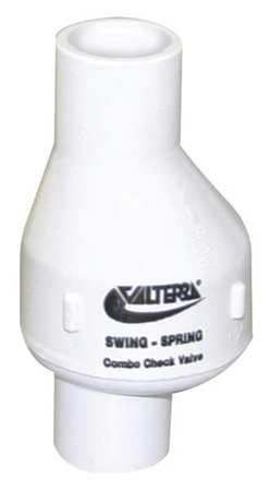 VALTERRA 1/2" Slip PVC Spring Swing Check Valve 200-05