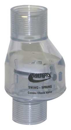 VALTERRA 3/4" FPT PVC Spring Swing Check Valve 200-C07F