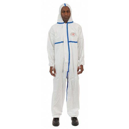 International Enviroguard Xl, White, Zipper W2407-XL