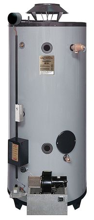 RHEEM-RUUD Natural Gas Commercial Gas Water Heater, 76 gal., 120V AC GNU76-200