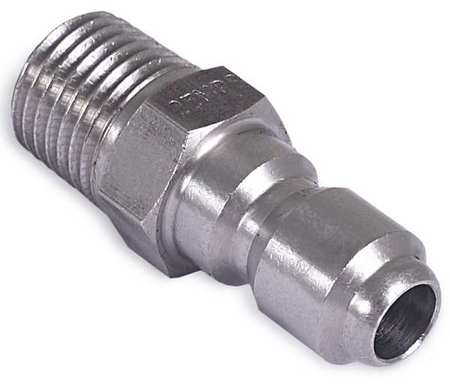 ZORO SELECT Quick-Connect Coupler, 1/4 (M) x 1/4, Max. Pressure: 6, 000 psi 17-0002