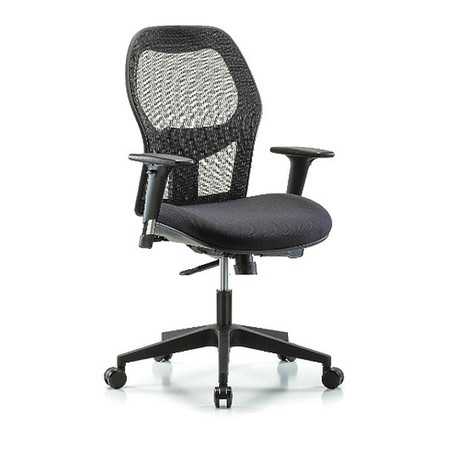 BLUE RIDGE ERGONOMICS Mesh Desk Chair, 19" to 23", Adjustable Arms BR-EXE-MDHCH-RG-H0-A1-RC