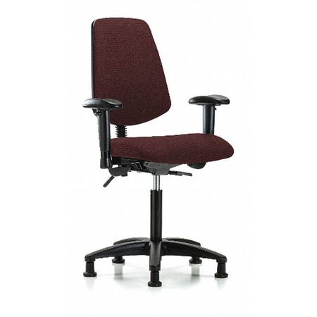 BLUE RIDGE ERGONOMICS Fab Med Bench Chair, Bk, AA, Glds, Bur BR-FMBCH-MB-RG-T0-A1-NF-RG-F41