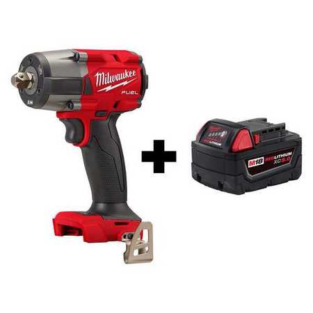 Milwaukee Tool Mid-Torque Impact Wrench, Cordless, 1/2 2962P-20, 48-11-1850