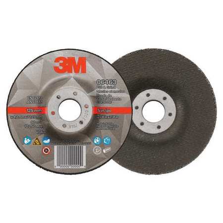 3M CutOff&GrindWhl, 7/8"CN, UnthreadHle, PK20 06463