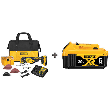 DEWALT Oscillating Multi-Tool Kit, 12V, 2.0 Ah DCS356D1 / DCB205