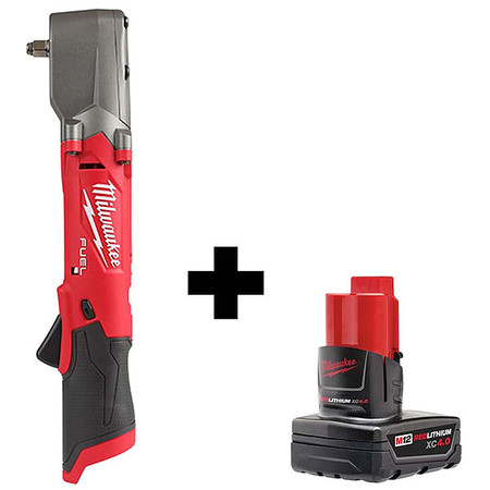 Milwaukee Tool Impact Wrench, Cordless, 12V DC, 3000 RPM 2564-20, 48-11-2440