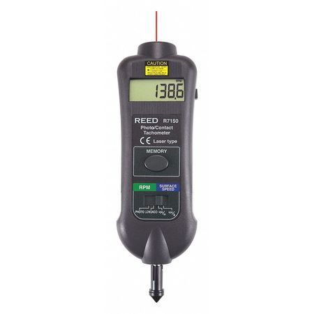 Reed Instruments Contact/Laser Tachometer R7150