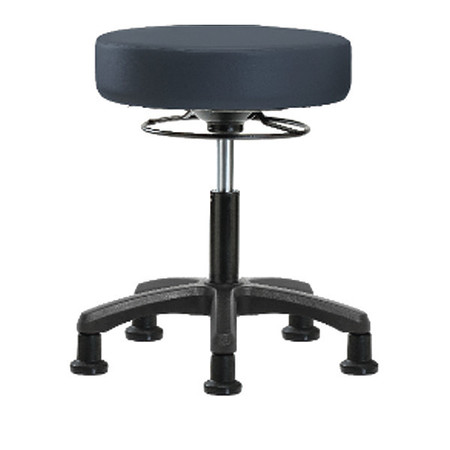 BLUE RIDGE ERGONOMICS Desk Mini-Stools, Vinyl, Glides, Navy BR-VDHMS-RG-RG-8582