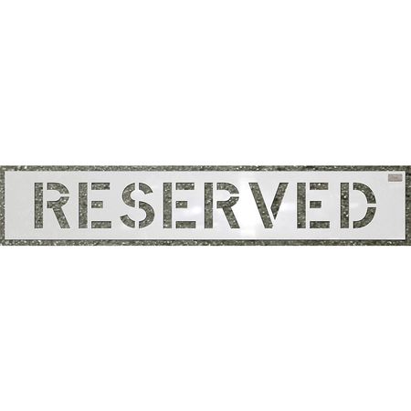 C.H. HANSON Stencil, Reserved, 12 x 9 In. 70041