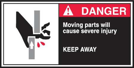 ACCUFORM CEMA Label, 2 1/2 in Height, 5 in Width, Vinyl, Horizontal Rectangle, English LECN172