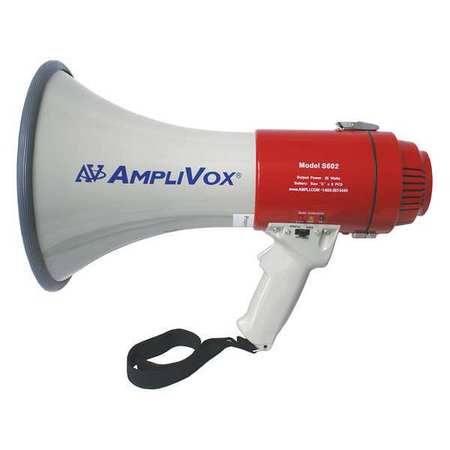 Amplivox Sound Systems Megaphone, 1 mi., 14in. L, ABS Plastic S602R