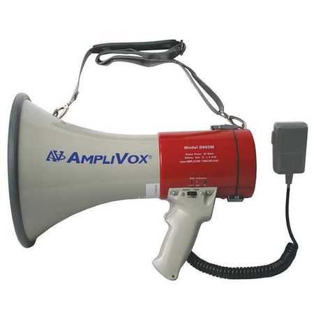 Amplivox Sound Systems Megaphone, 1 mi., 14-1/2in. L, 25W S602MR