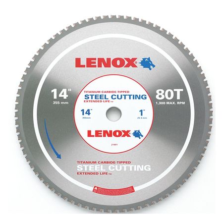 Lenox 14 Blade 80 Tooth With 1 Arbor 21892AL140080CT