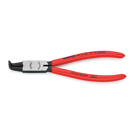 Knipex 6-3/4" internal Circlip Pliers, Plastic Grip 44 21 J21