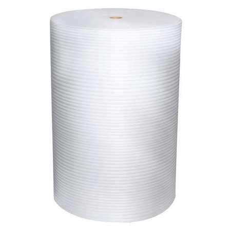 ZORO SELECT Foam Roll, Perforated, White, 1250 ft. L 36DY84