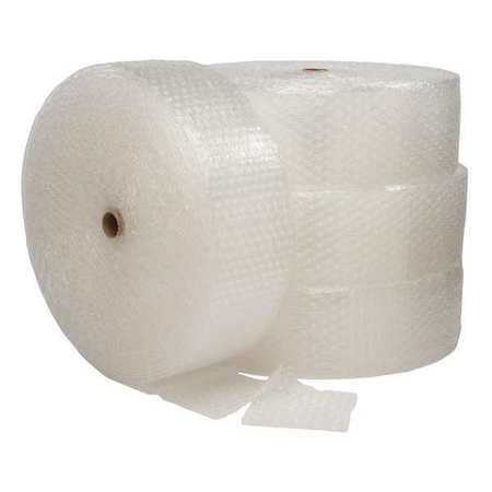 Zoro Select Perforated Bubble Roll 48" x 250 ft., 1/2" Thickness, Clear 36DY47