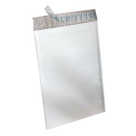 ZORO SELECT Mailer Envelope, White, Polyethylene, PK50 36DZ07