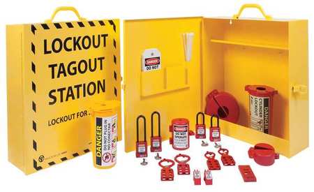 ZING Lockout Station, Electrical, 18 In H 6062