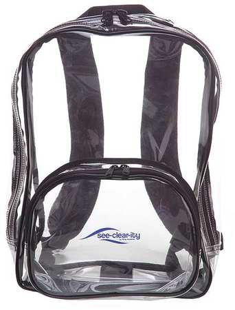 Cortech Backpack, Backpack, Clear, PVC Plastic, 2 Pockets CSEEBAC
