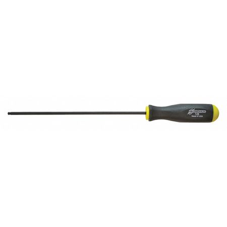 Bondhus SAE Non Slip Grip Ball Hex Key, 1/8" Tip Size 10707