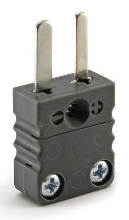 DAYTON Thermocouple Plug, J, Black, Miniature 36GK82