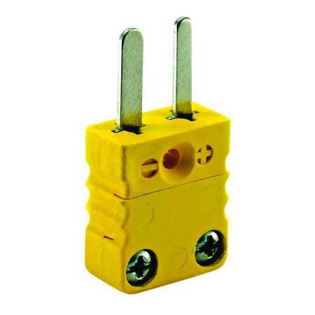 DAYTON Thermocouple Plug, K, Yellow, Miniature 36GK84