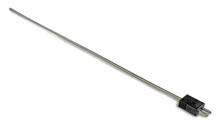 DAYTON Thermocouple Probe, Type J, 24in, SS, 19 AWG 36GL05