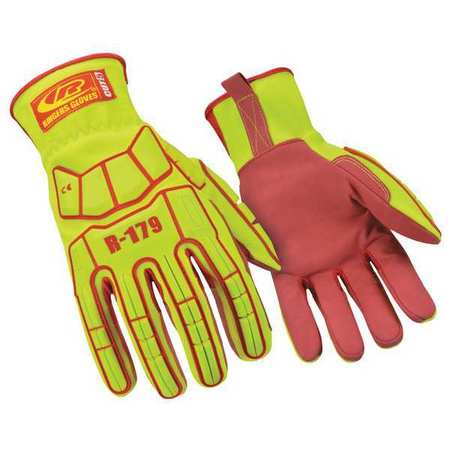 RINGERS GLOVES Impact Gloves, 3XL, Full Finger, PR 179-13