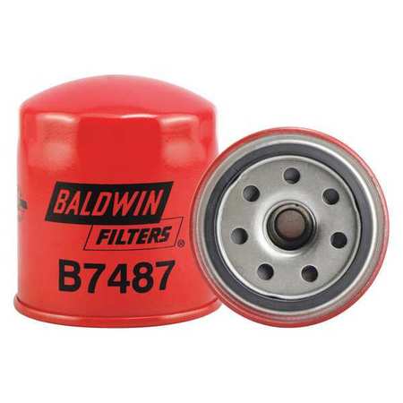 Baldwin Filters Oil Fltr, Spin-On, 3-7/16"x3-1/32"x3-7/16" B7487