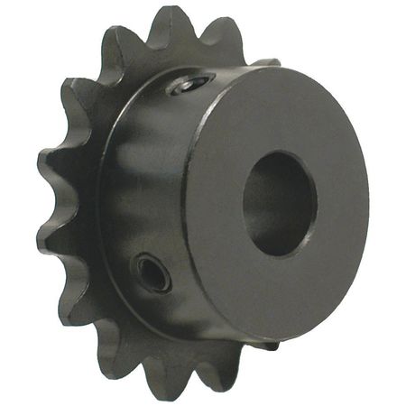 Tritan Finished Bore with Set Screws (No Keyway) Bore Roller Chain Sprocket, 25 Chain Size, 10 # of Teeth 25BS10H X 1/4