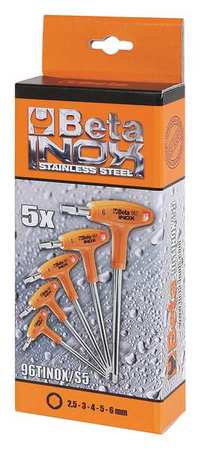 BETA 5 Piece Metric Plain, Hex Key Set 000961952