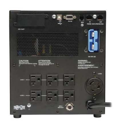 Tripp Lite UPS System, 1.96kVA, 7 Outlets, Tower, Out: 100/110/120/127V AC , In:100/115/120/127V AC SU2200XLCD
