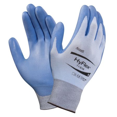 Ansell Cut Resistant Coated Gloves, A2 Cut Level, Polyurethane, 2XL, 1 PR 11-518