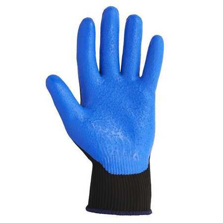 KLEENGUARD Foam Nitrile Coated Gloves, Palm Coverage, Black/Blue, XS, PR 47084