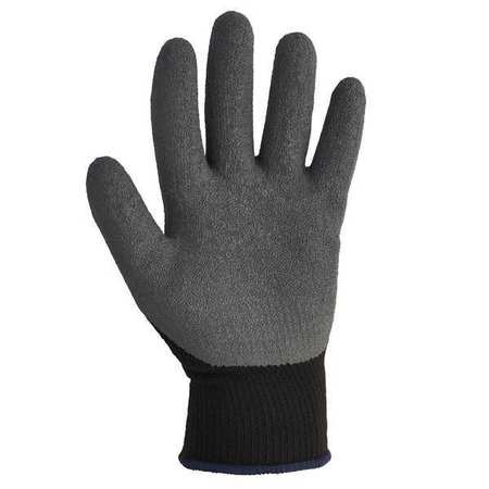KLEENGUARD G40 Latex Coated Gloves (97272), Black & Grey, Large (9), 1 Pair 97272