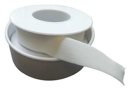 Condor Adhesive Tape, White, 1/2 in. W x 5 yd. L 36JG45