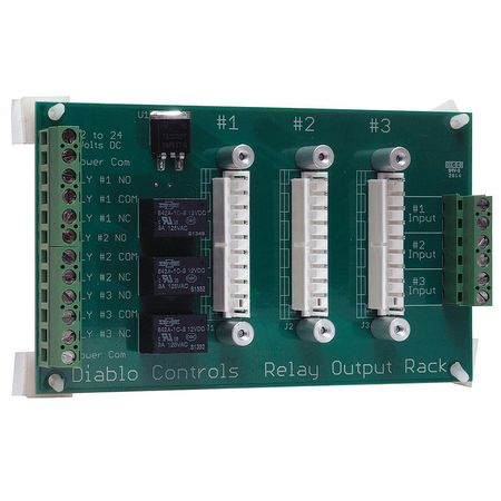 DIABLO CONTROLS Triple Card Rack, with Relay RK-3R