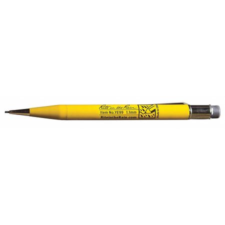 Rite In The Rain Mechanical Pencil, Yellow, 1.1mm Point YE99