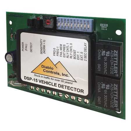 DIABLO CONTROLS Vehicle Detector, 11 Pin Plug-In DSP-15 LVT