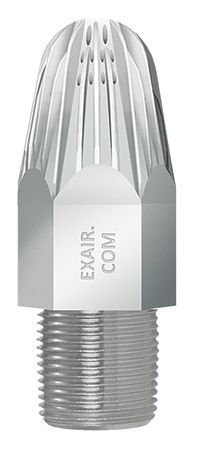EXAIR Nozzle, 3-1/2inL, 91scfm, 3/4in(M)NPT, Znc 1113