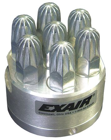 EXAIR Nozzle, 2-3/4inL, 98scfm, 1/2in(F)NPT, Znc 1111-7