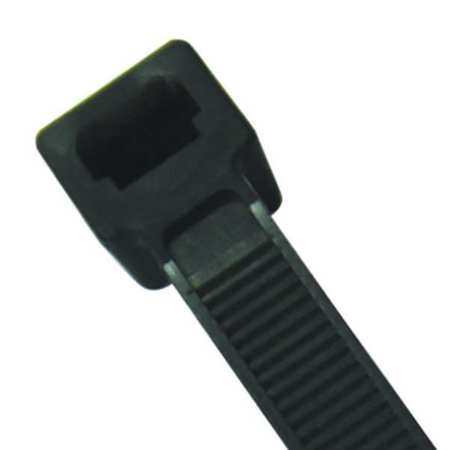 POWER FIRST Standard Cable Tie, 12 in L, 0.19 in W, Nylon 6/6, Black, Indoor, Outdoor Use, 100 Pack 36J154