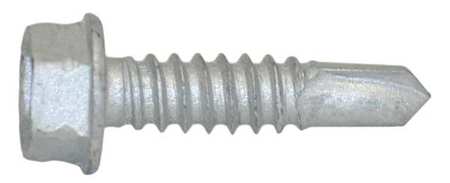 Teks Self-Drilling Screw, 1/4" x 1 in, Climaseal Steel Hex Head External Hex Drive, 250 PK 1149000