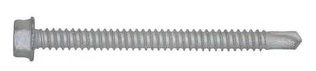 Teks Self-Drilling Screw, 1/4" x 3 in, Climaseal Steel Hex Head External Hex Drive, 100 PK 1157000