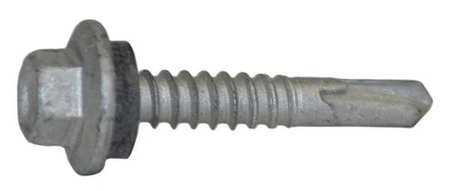 Teks Self-Drilling Screw, #12 x 1-1/4 in, Climaseal Steel Hex Head Hex Drive, 250 PK 1029000