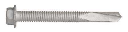 Teks Self-Drilling Screw, #12 x 2 in, Climaseal Steel Hex Head External Hex Drive, 250 PK 1072000